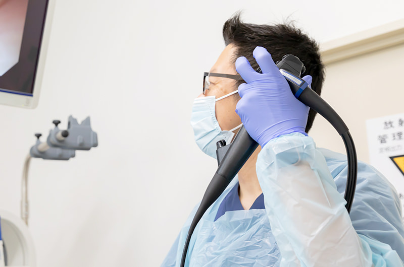 内視鏡専門医が検査を実施